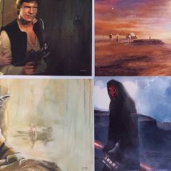 STAR WARS THE COMPLETE SAGA 8 LIMITED COLLECTIBLE LITHOGRAPHS 