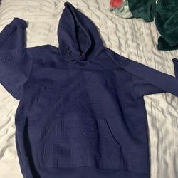 Navy Blue Supreme Hoodie 