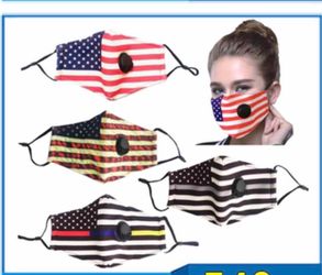 Usa american flag mask with filter pm 2.5