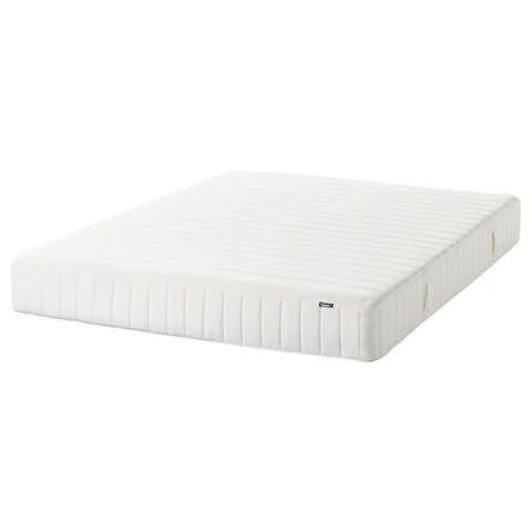 IKEA VALEVÅG Pocket spring mattress, firm/white, Queen