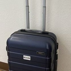 ✌️ 20 Inch Dark Blue Carry-On Luggage PC ABS Hardside Lightweight Suitcase with 4 Universal Wheels TSA Lock
