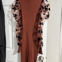 Brown Midi Dress