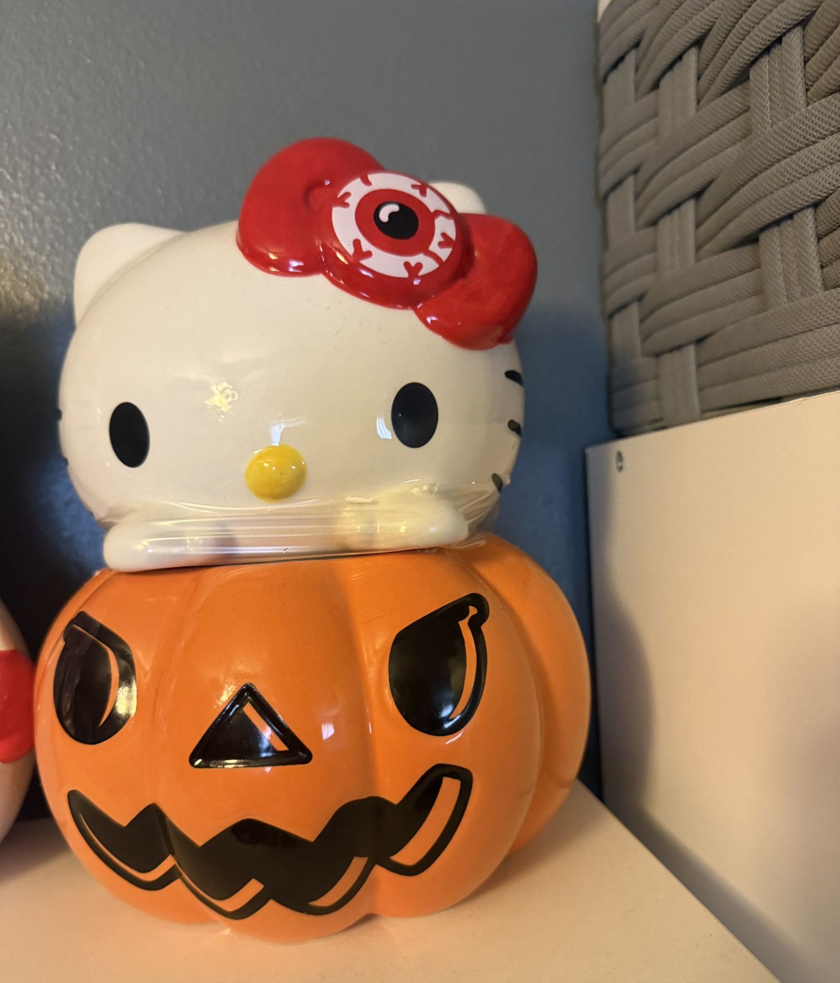 Hello Kitty Pumpkin Cookie Jar