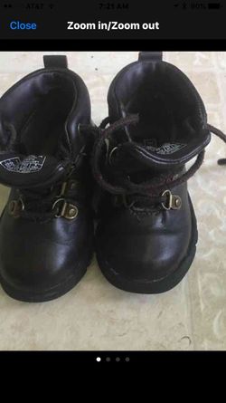 Boys toddler leather polo boots 6