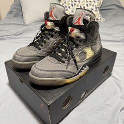 Nike Air Jordan 5 Off White SP Size 10.5 Read Description