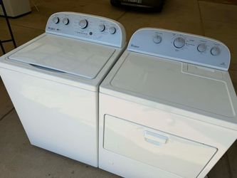 Whirlpool washer and gas dryer