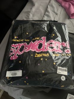 Sp5der Black Hoodie Size XL