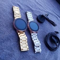 Smart watch 42mm fossil All rose gold or gold & Silver... Galaxy Active 2 40mm Rose Gold with Gold or Silver & rose gold. Any watch $100! With charger