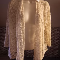 rue21 FLORAL LACE CARDIGAN (NWT)