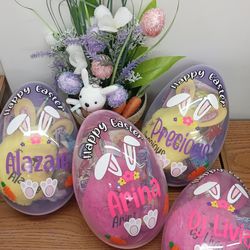 Personalized Easter Egg + Bag.