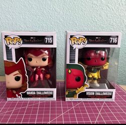 Scarlet Witch And Vision Halloween Funkos 