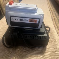 36 V Battery And Charge 