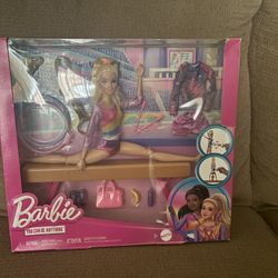 Gymnastics Barbie Doll New 
