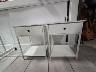 White nightstands