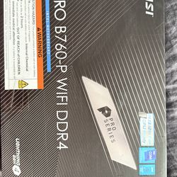Unopened MSI pro B760-P WiFi ddr4 motherboard