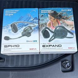 Sena long range intercom head sets
