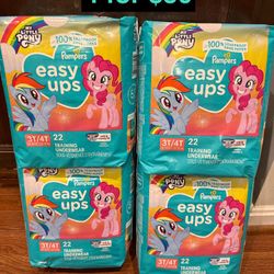 Pampers easy ups (My Little Pony) 3T/4T     4 for $30