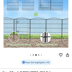 Garden Fence /Dog Fence (3 TOTAL)