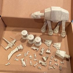 Star Wars Battle Of Hoth Action Scenes 1995 Vintage - LOT of 34 + Micro Figures Set 