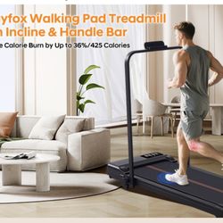 Walking Pad Treadmill with Incline and Handle Bar273