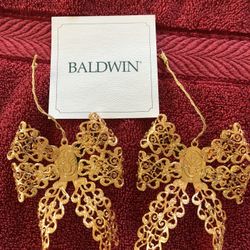 Baldwin Brass Victorian Ribbon Ornaments 