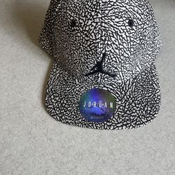 Nike Air Jordan 1 Retro Unsupreme Elevated Elephant Print Court Cap Snapback Hat (Black/Silver) Infant 12-24 Months 