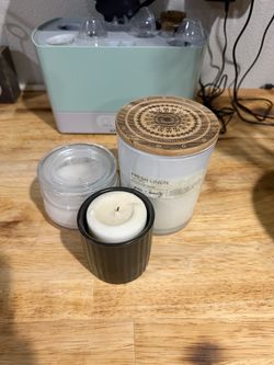 Grace & Beauty Fresh Linen Scented Wax Candle