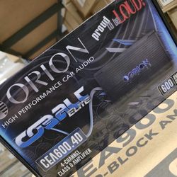 New!! Orion COBALT ELITE 600 RMS 4ch Amplifier 
