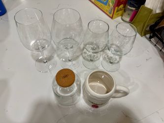 Wine Glasses and Mug