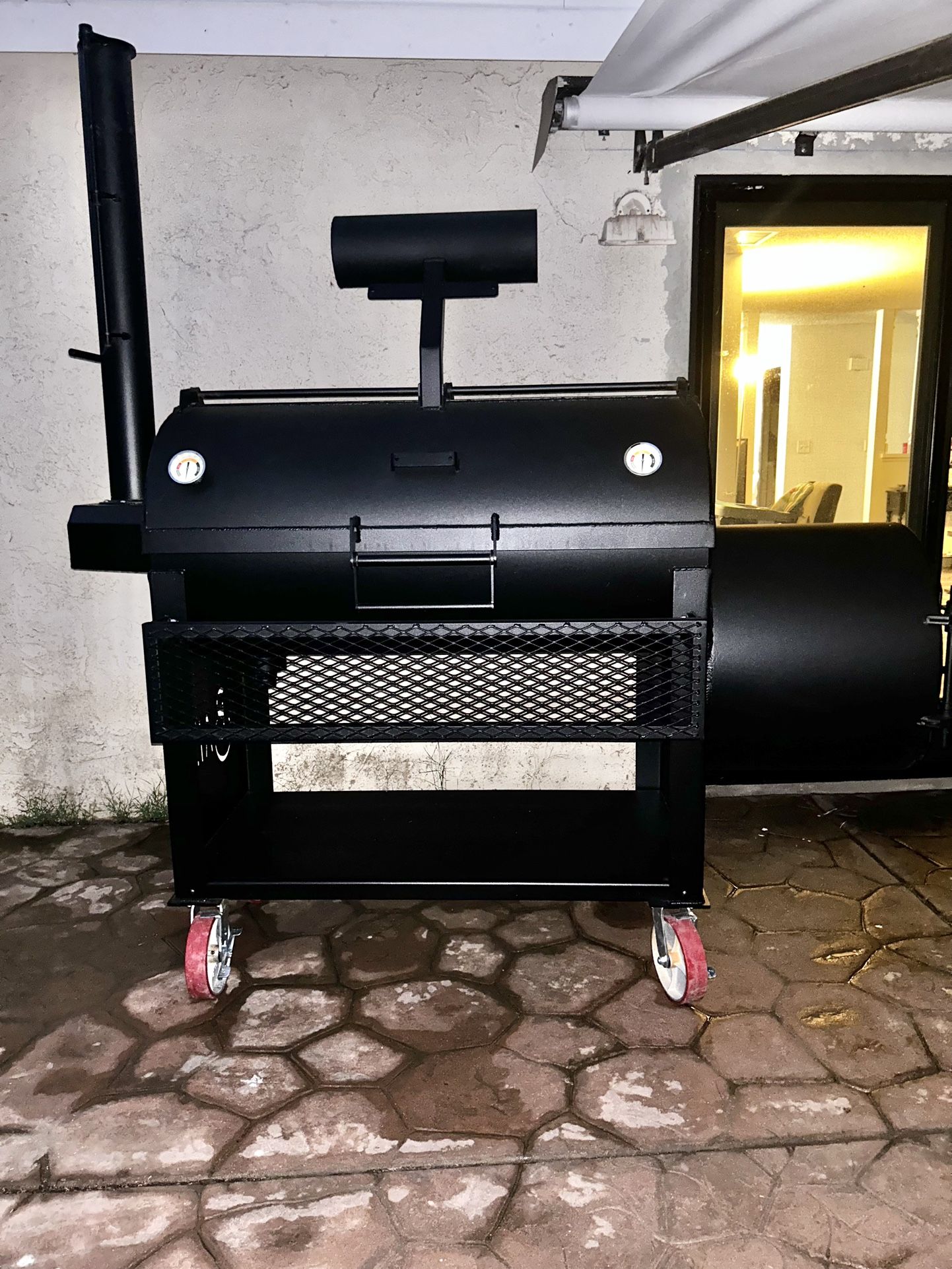 94 Gallon Pipe Smoker, Smoker, Grills, Barbecue, BBQ, Wood Fire