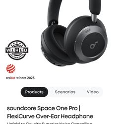 soundcore Space One Pro | FlexiCurve Over-Ear Headphone