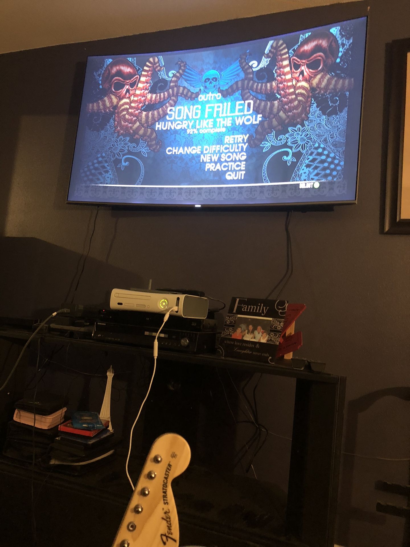 Rock Band 2 Wireless Drums, Guitar, mic Xbox 360 for Sale in San