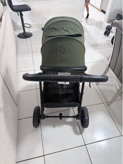 Mom push stroller
