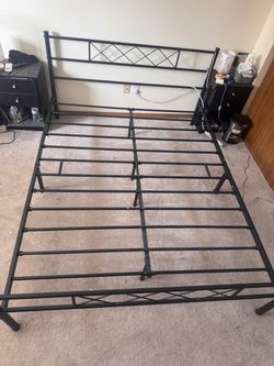 Queen bed metal frame