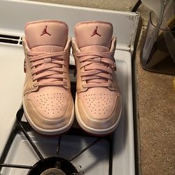 Pink Jordan ones low