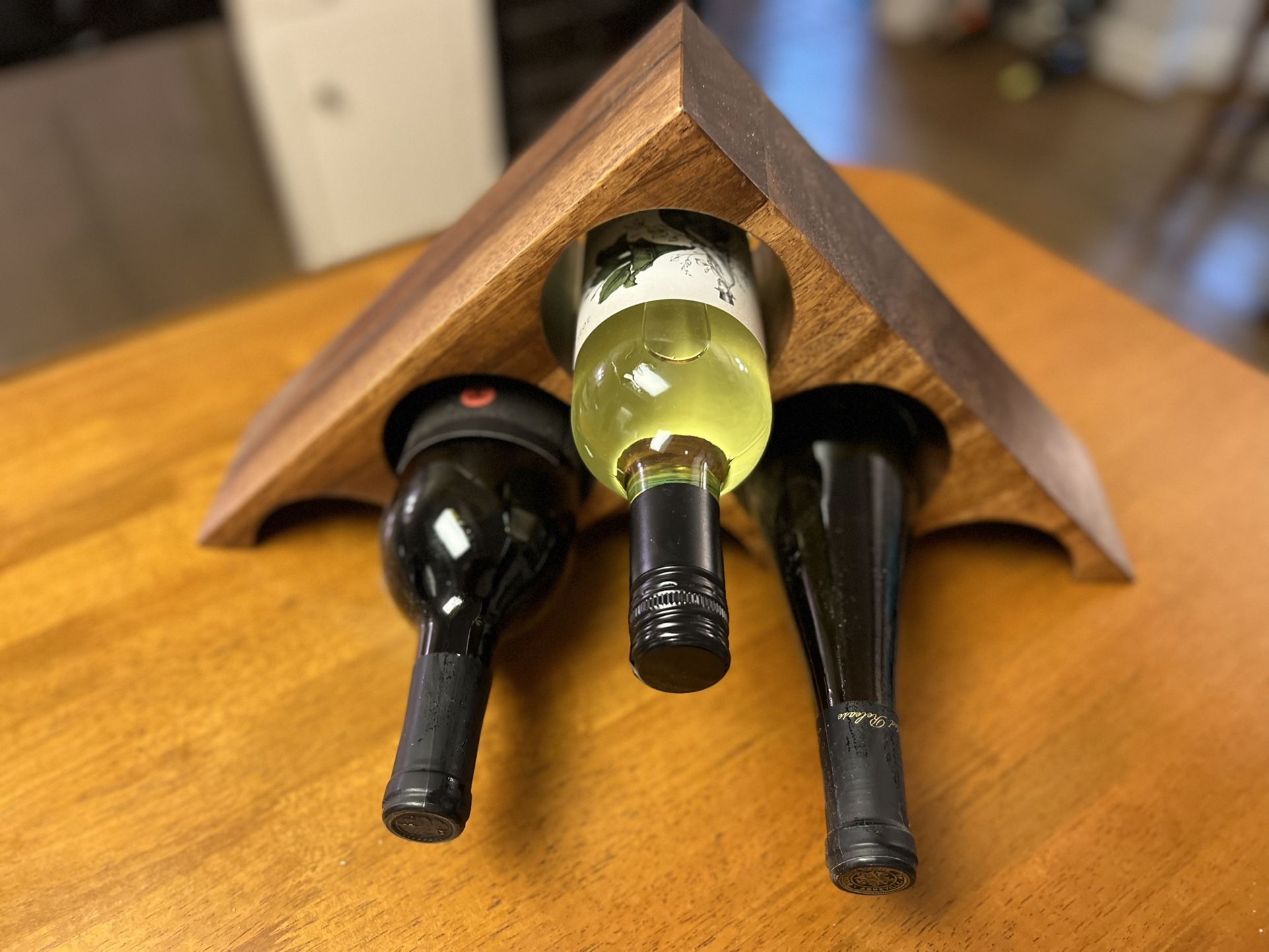 Solid Wood Wine Bottle Holder
