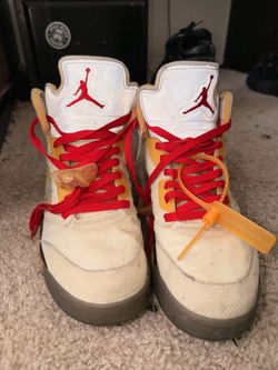 jordan 5 off white  'sails' size 11