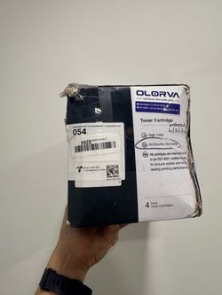 OLORVA 054 Compatible Toner Cartridges 4-Pack CMYK for Canon – New Sealed