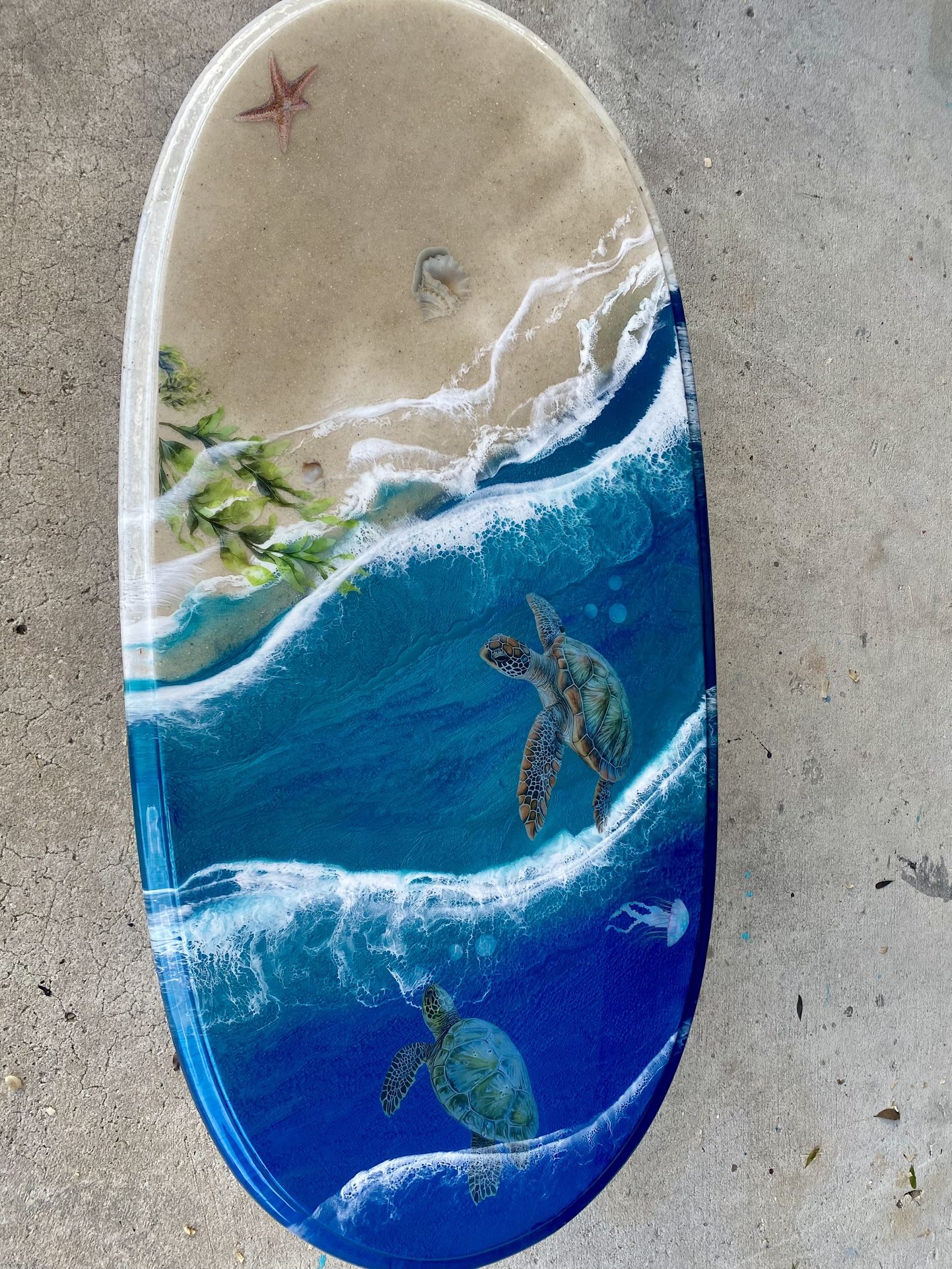 Oval Coffee Table Epoxy