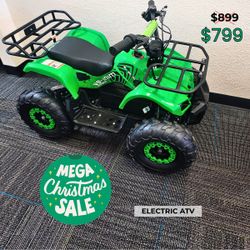 Electric ATV For Sale! CHRISTMAS SALE! Brand New Kids Quad, Affordable Price, 500W Motor, 36V Battery, Reverse & Alarm Features, No Gas, No Loud Noise