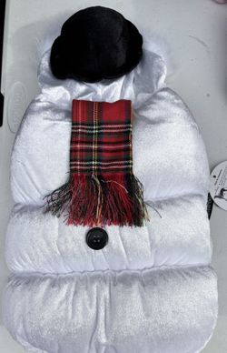 Frosty The Snowman Dog Coat NEW! Size Small