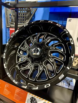 NEW: TIS 20x12 8x165.1 Wheels & 35x12.50-20 NITTO Ridge Grappler Tires (We Finance)