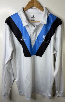 South Los Angeles RFC Mana Rugby Jersey White Blue XL Long Sleeve