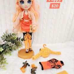 Rainbow High Dolls, Poppy, Orange, Collectible, Doll, Rainbow High