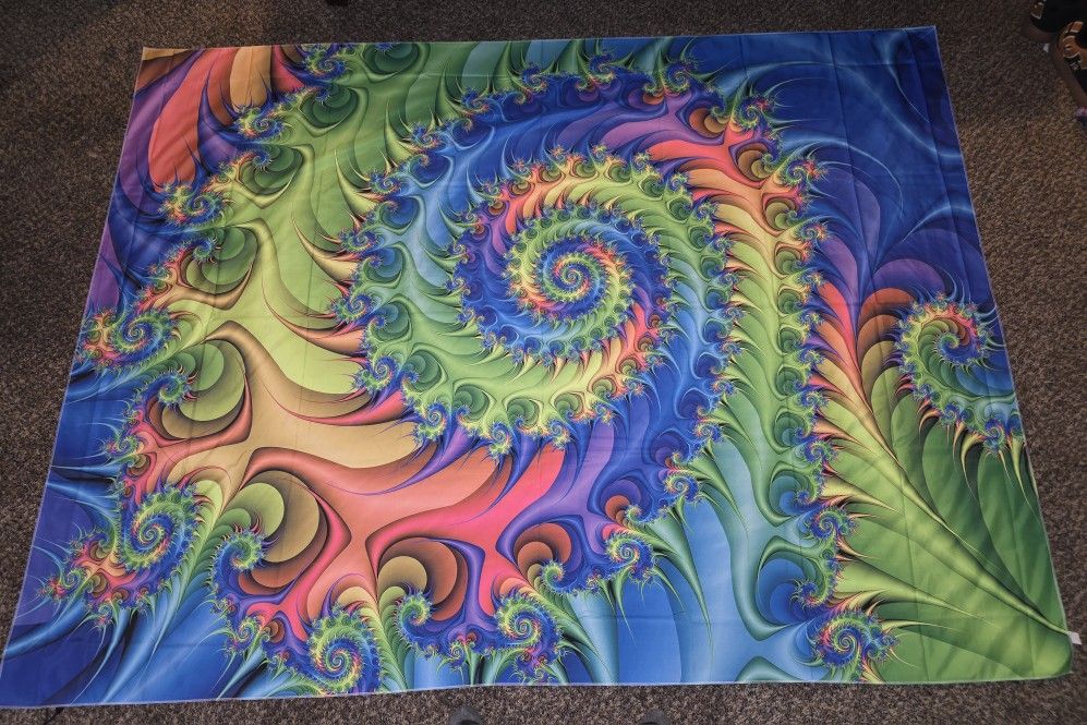 Trippy Blacklight Tapestries