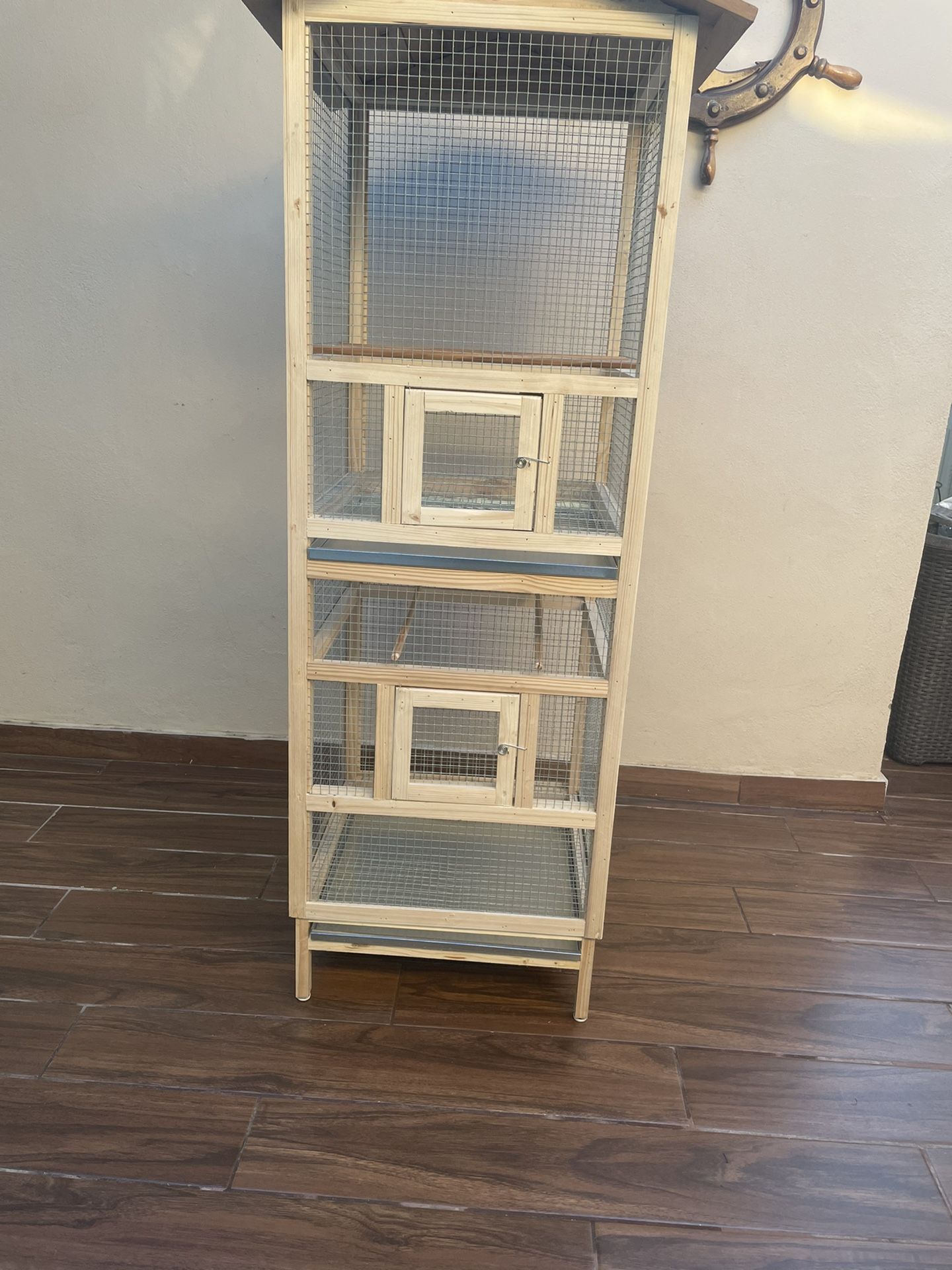 Handmade Wood Bird Cages