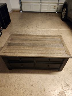Large coffee table with storage