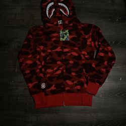 RED MEDIUM BATHING APE JACKET