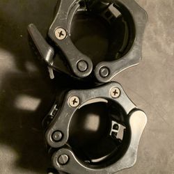 Black bar bell Collars/clamps (weight Lifting)