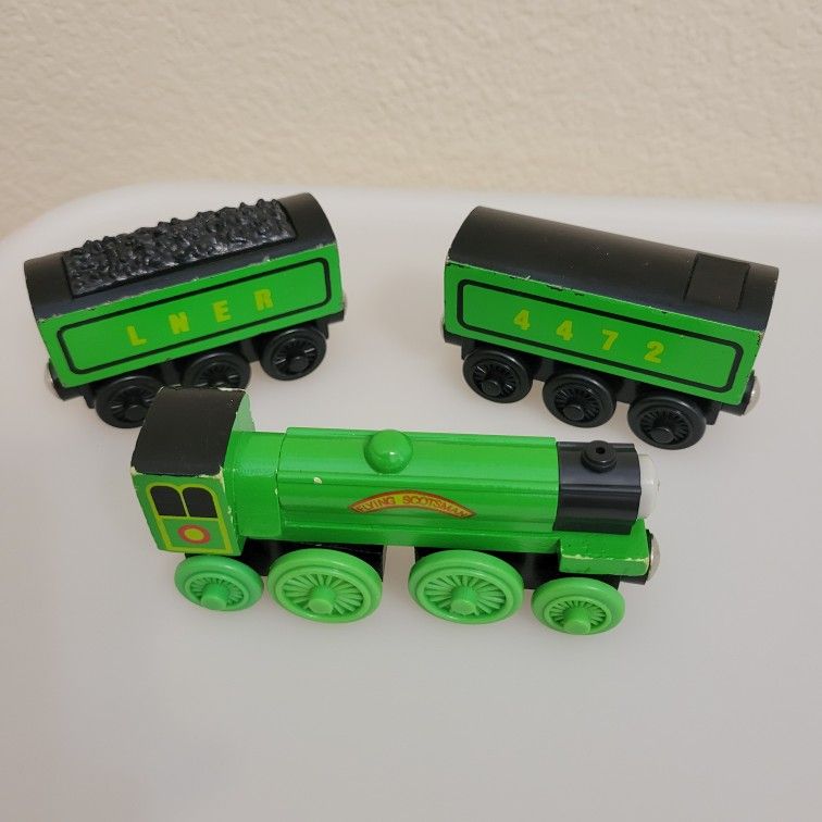 Thomas Wooden Railway 1999 Flying Scotsman LNER 4472 Train Set - RARE!